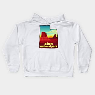 Zion National Park Utah Kids Hoodie